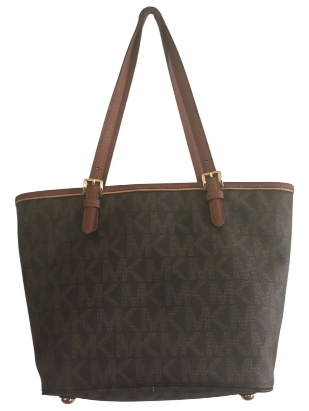 Michael Kors Jet Set Monogram Tote & Wallet Set + OEM Gift Box & Bag